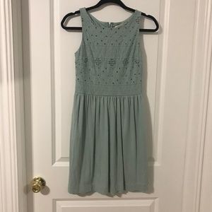 J.Crew dusty blue dress